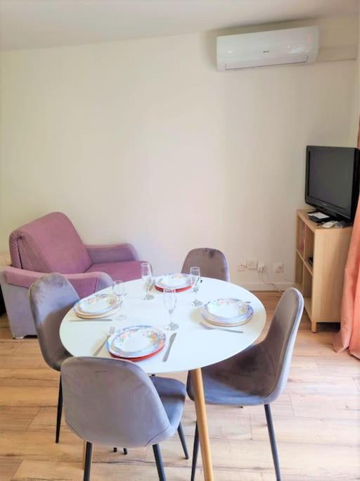 Appartement Studio Nice, Avenue Des Fleurs, Climatise Extérieur photo