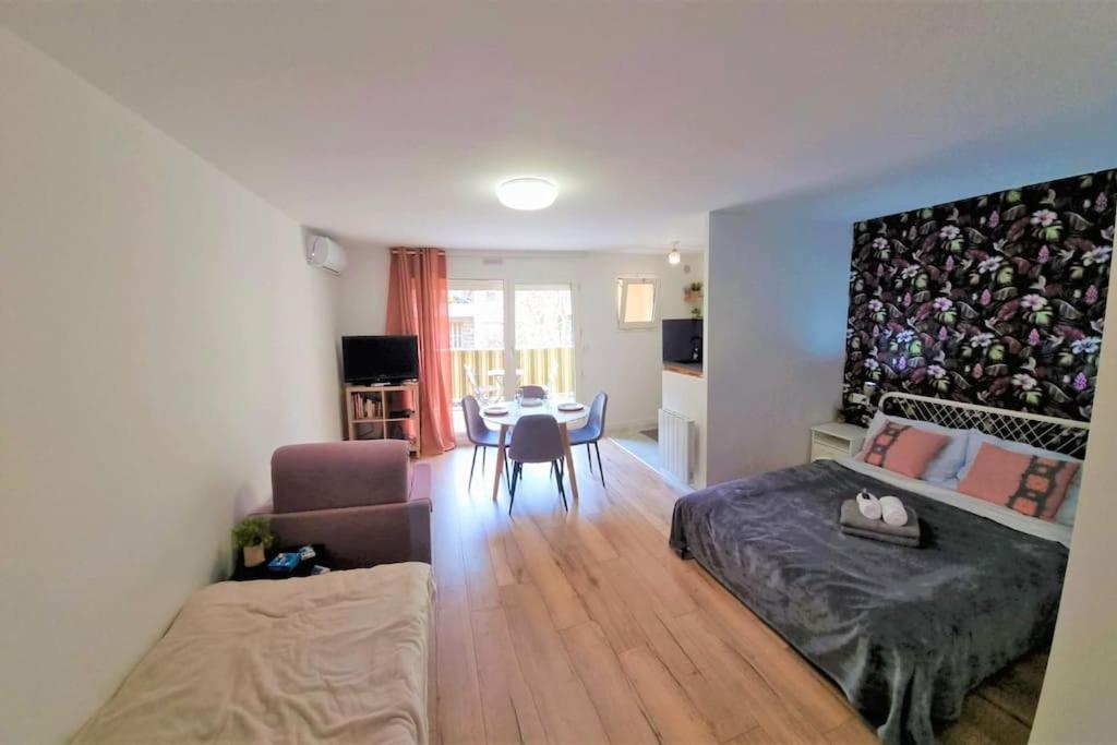 Appartement Studio Nice, Avenue Des Fleurs, Climatise Extérieur photo